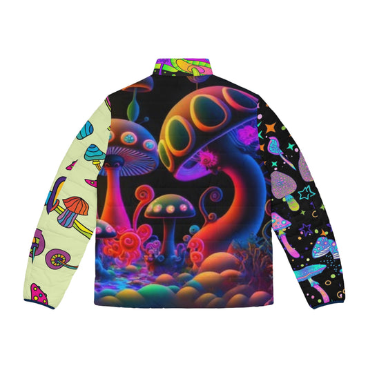 Psychedelic Mushroom Puffer Jacket
